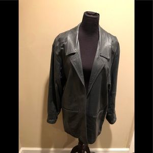 Siena Slate Grey Leather Jacket